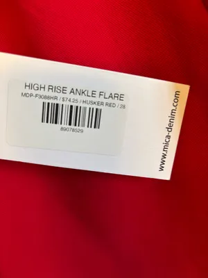 Mica high rise ankle flare Red Size 28 thumbnail 4