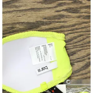NWT Bar III Womens Convertible Bandeau Bikini Top MBBG24144 Sunny Lime Green XS thumbnail 5