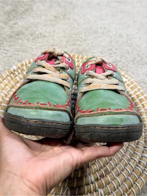TMA Eyee Women’s Original TMA Time Green Leather Shoes Comfort Lace Up 6 thumbnail 9