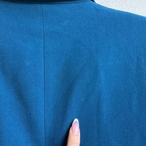 Zara Deep Teal Blue One Button Blazer Interview Career Wear Casual Size Small thumbnail 5