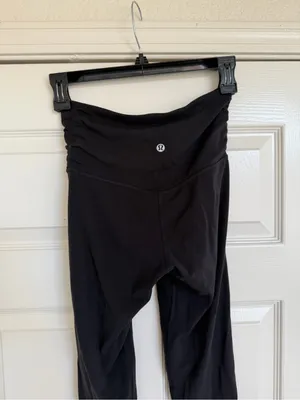 Lululemon Aligned Angles High Rise Yoga Leggings Pants Crop 4 Black thumbnail 7