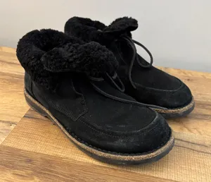 Birkenstock Bakki Suede Leather Lace Up Chukka Ankle Boot Bootie thumbnail 1
