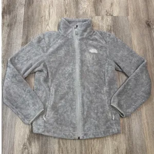 The North Face Osito Fleece Jacket‎ Womens Medium Gray Full Zip Soft High Pile thumbnail 1