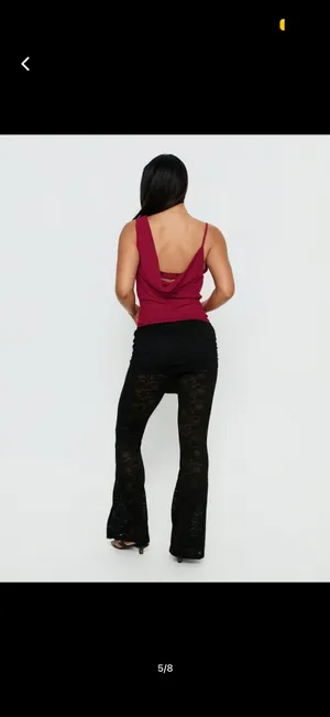 black lace princess polly skirt pants thumbnail 2