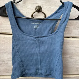 American Eagle Outfitters Textured Blue Top thumbnail 1