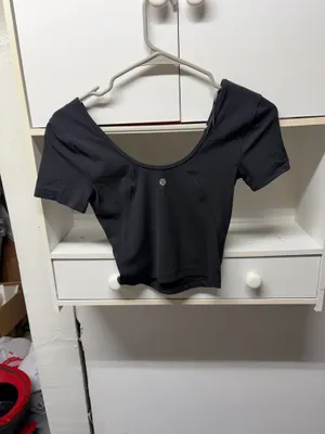 Lululemon Align Top Black Crop thumbnail 4