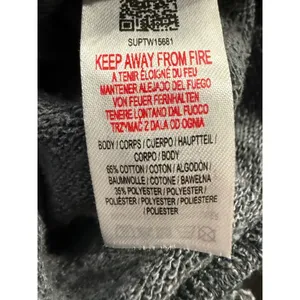 Supply & Demand Washed Grey Gothic Graphic‎ Sweatshirt Womens Medium thumbnail 9