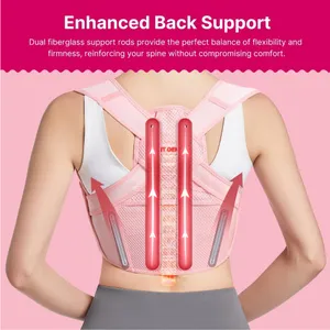 Boutique Posture Corrector for Women: Adjustable Lightweight Upper Back Brace thumbnail 4