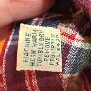 Vintage Lands’ End Madras Plaid Button Down Shirt Size 8 100% Cotton thumbnail 5