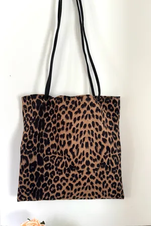 Leopard Print Handbag Brown thumbnail 1