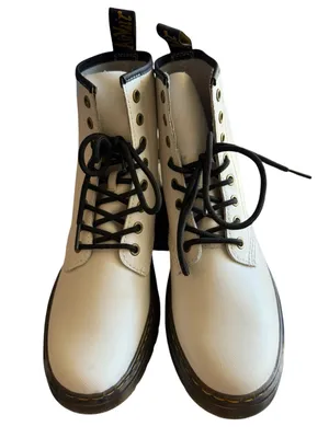 Dr. Martens Zavala White Combat Boots Women’s US 8 / UK 6 EU 39 NWOT thumbnail 1