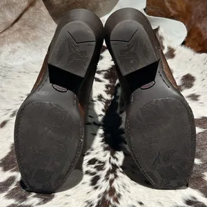 Ariat 15834 Legend Square Toe Brown Pull‎ On Leather Cowboy Boots - 9B BB2 thumbnail 10