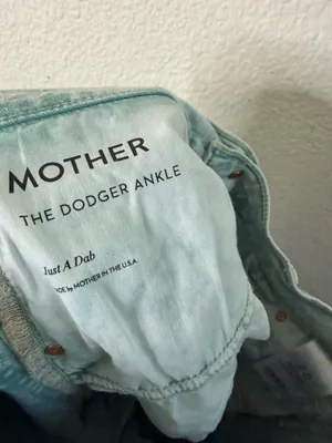 MOTHER The Dodger Ankle High Rise Straight Leg Jeans Just‎ a Dab Womens Size 28 thumbnail 9