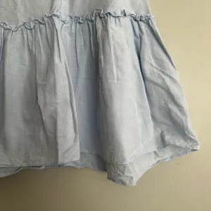 Zara trf Collection Cotton Babydoll Flutter Sleeve Top thumbnail 6