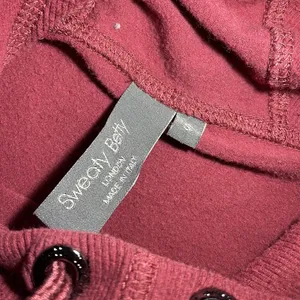 Sweaty Betty After Class Hoodie Women Rose Pink Excellent‎ Funnel Neck Thumbhole thumbnail 11