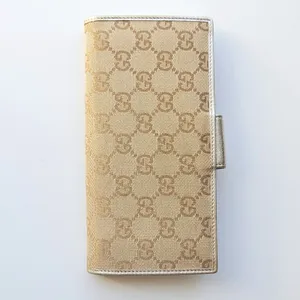 Gucci Abbey D-Ring Long Wallet GG‎ Monogram Canvas Metallic Gold thumbnail 11