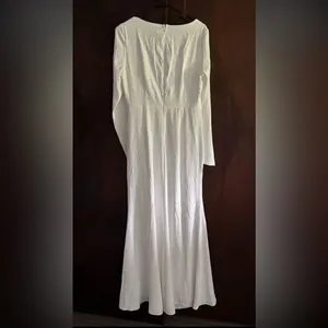 Lulus Romance for the Ages White Long Sleeve Maxi Dress thumbnail 11