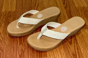 Rhinestone wedge sandal Size 7 thumbnail 1