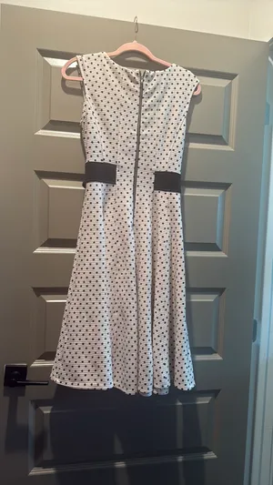 polka dot dress White Size 10 thumbnail 2