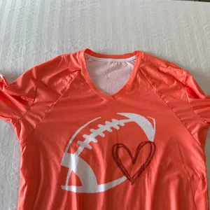 Women's Long Sleeve Football Love Themed Top Size Large #260696 thumbnail 4