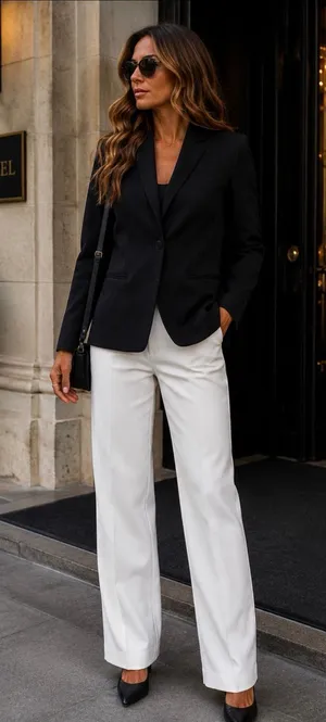 J. Crew Black Collarless Blazer thumbnail 1