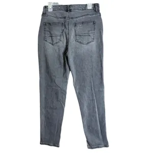 American Eagle Womens Size 8 Mom Jean Black Denim High Rise Stretch Casual thumbnail 3