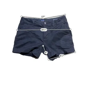 GAP Womens‎ Black Chino Shorts Mid Rise Stretch Cotton Size 2 thumbnail 4
