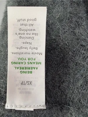 NWT Aerie‎ So Soft Ribbed Mock Neck Long Sleeve Midi Dress in Gray Size XS thumbnail 7