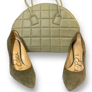 Bowler Style Bag•Bag•Shoulder Bag•Purse•Tote•Olive Green•Vintage Boutique Style thumbnail 15