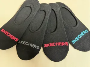 Skechers Women’s Black No-Show Socks - Pack of 4 thumbnail 6