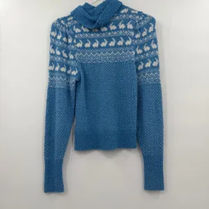 Free people blue bunny sweater xs thumbnail 2