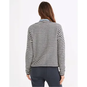 Madewell Seagrove Pullover Sweater in Dark Baltic Stripe thumbnail 3