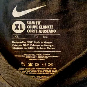 Nike black slim fit tee thumbnail 3