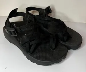 Chacos ZX2 Classic Black Double strap tie loop Hiking sandals WOMENS 6 thumbnail 1