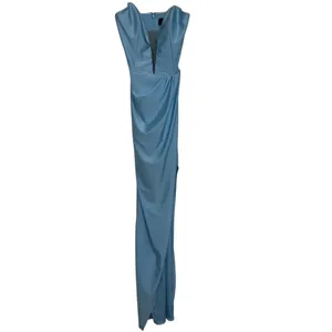 Michael Costello X Revolve Jake Strapless Plunging Maxi Gown Baby Blue thumbnail 3