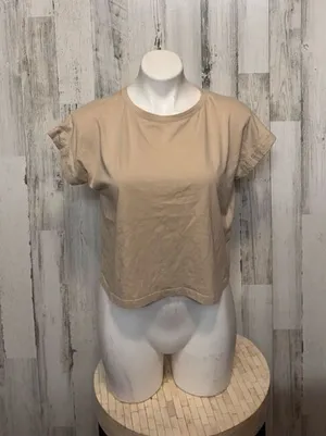 Zara tan blouse size medium thumbnail 1