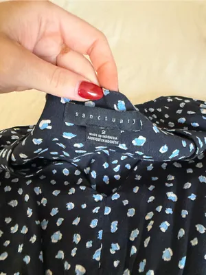 Navy sanctuary spotted dress thumbnail 5