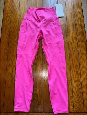 Lululemon Align With Pockets High-Rise 25” Sonic Pink Size 4 NWT thumbnail 3