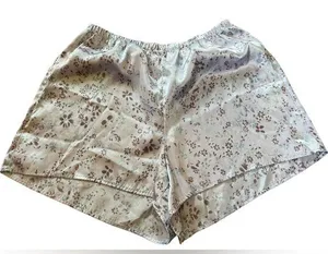 Cacique Y2K Purple Silky Satin Cottagecore Whimsygoth Boho Floral Casual Shorts thumbnail 1