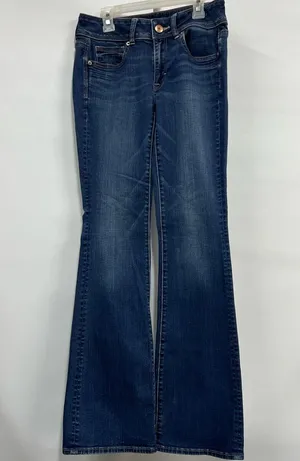 American Eagle 2 Jeans Womens super Stretch kick boot thumbnail 1