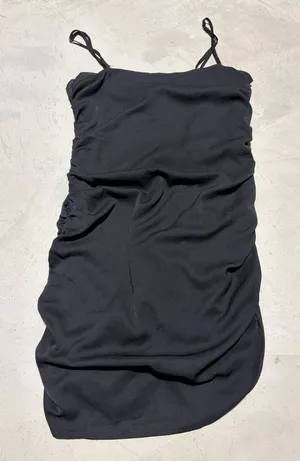 Nastygal NWT Black ruched mini dress 8 thumbnail 1