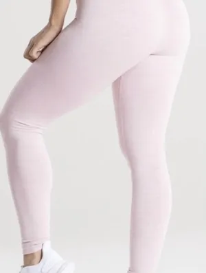 Vintage Carushka Bodywear Pastel Pink Low-Mid Rise Tights/ Leggings Cuffed thumbnail 3