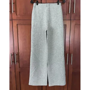 OGL FuzzLuxe Pant Straight Leg High Waist Pull On Heather Grey Size Small Tall thumbnail 5