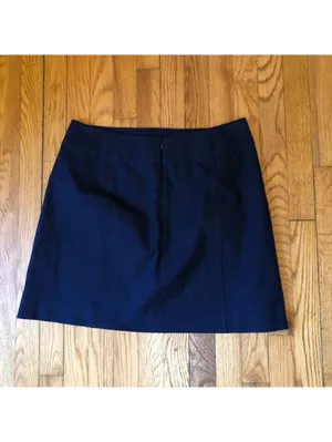 M.M. Lafleur Women's Basic Black Mini Skirt Back Zipper Closure - Size 12 thumbnail 5