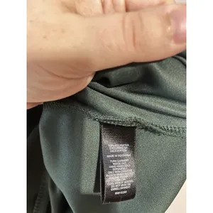 Express Hunter Green Sleeveless Halter Top with Embellished Neckline Medium thumbnail 3