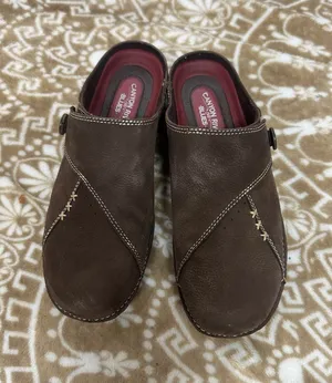 Canyon River Blues Men's Dark Brown Leather Slip-On Mules thumbnail 1