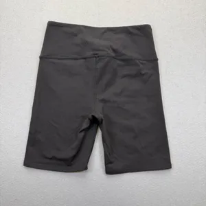 Alo Yoga Womens Black Lace Up‎ High Waist Biker Shorts Size S Logo Athletic thumbnail 9