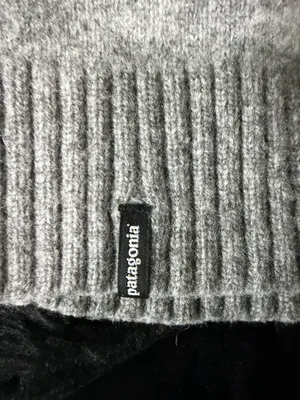 Patagonia Wool Brodeo Beanie Grey thumbnail 2