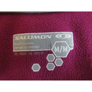 Salomon Full Zip Jacket Medium Pink Technical Hiking Running Fleece‎ Mid Layer thumbnail 4