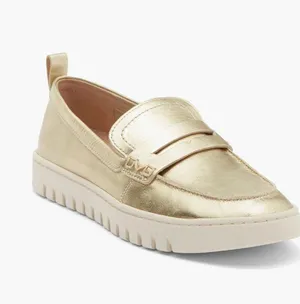 NEW $145 VIONIC Uptown Hybrid Penny Loafer GOLD thumbnail 1